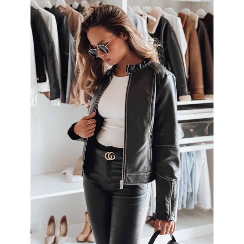 Dámská koženková bunda LOVEBIKER černá