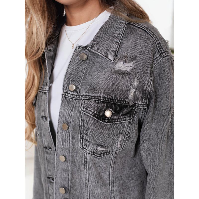 Női farmerdzseki XENIA szürke