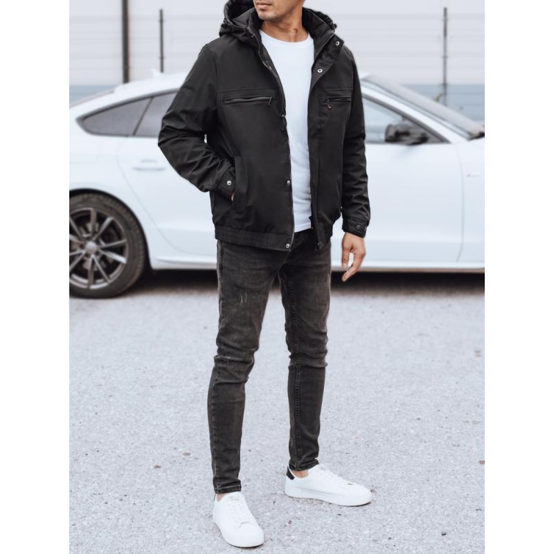 Pánska prechodová bunda, čierna