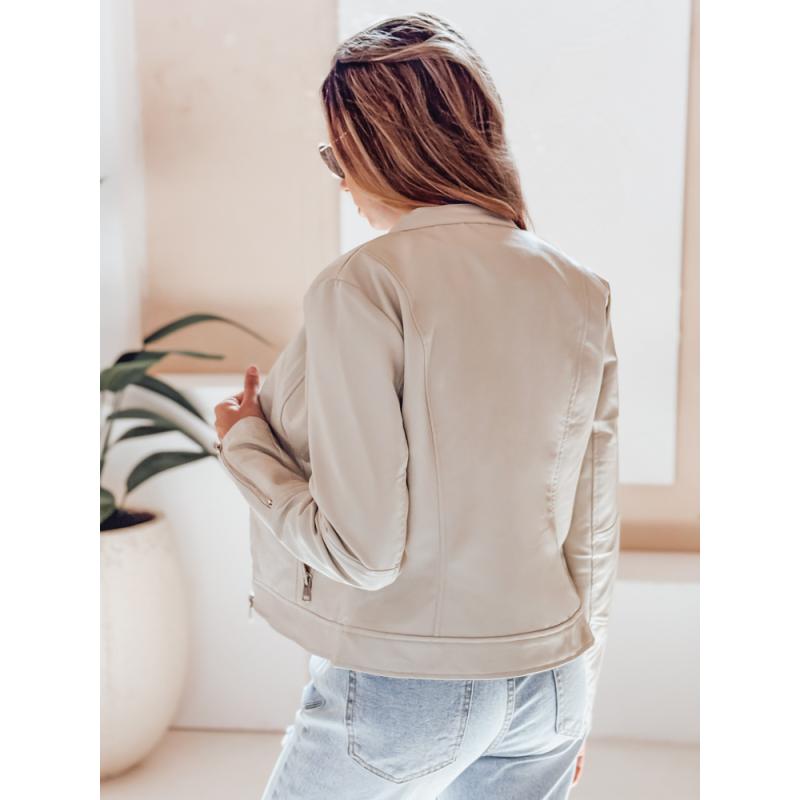 Dámská kožená bunda LOVEBIKER šedá