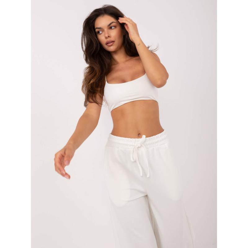 Ecru melegítő nadrág viszkózával