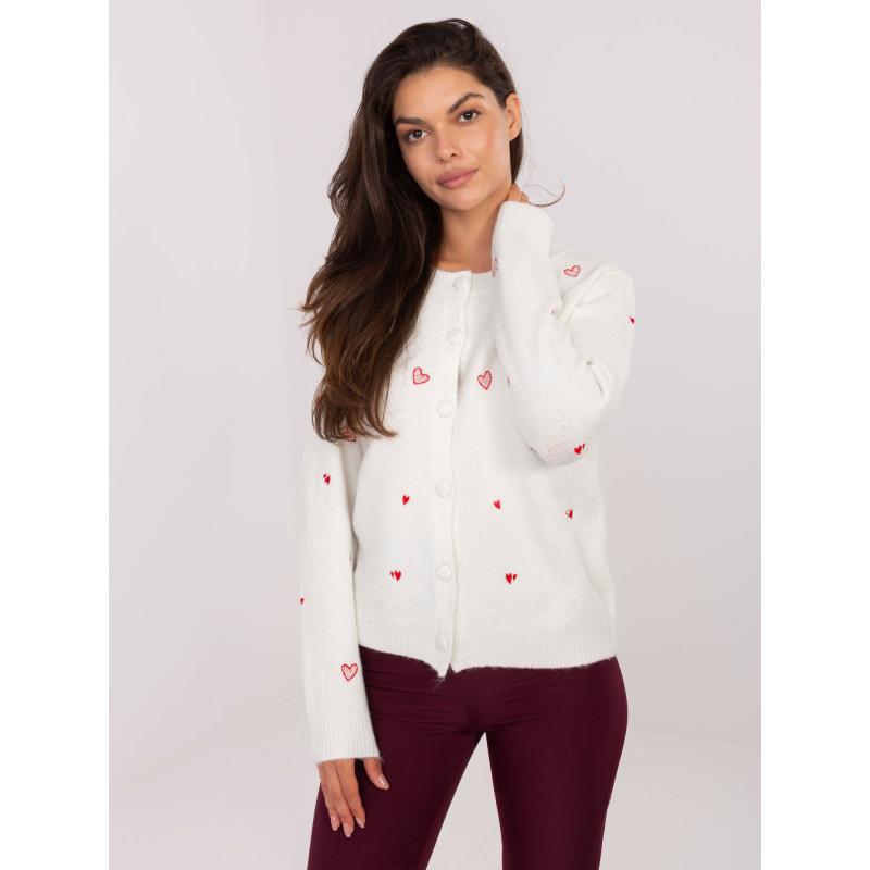 Ekru gyapjú pulóver