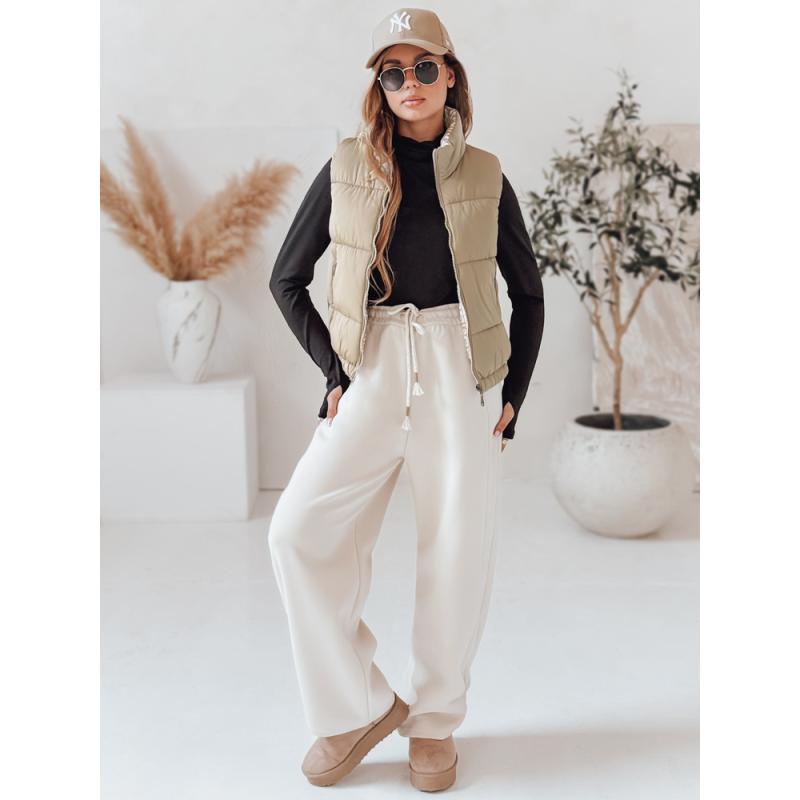 URBANELLE női steppelt mellény, bézs