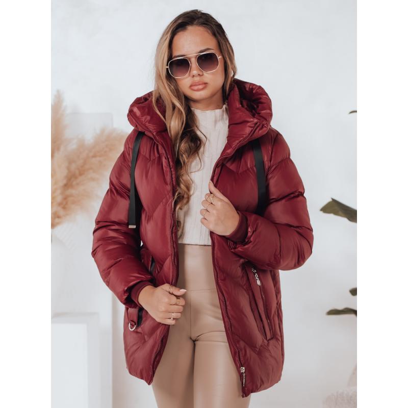 Dámská zimní bunda SALVONA červená prošívaná