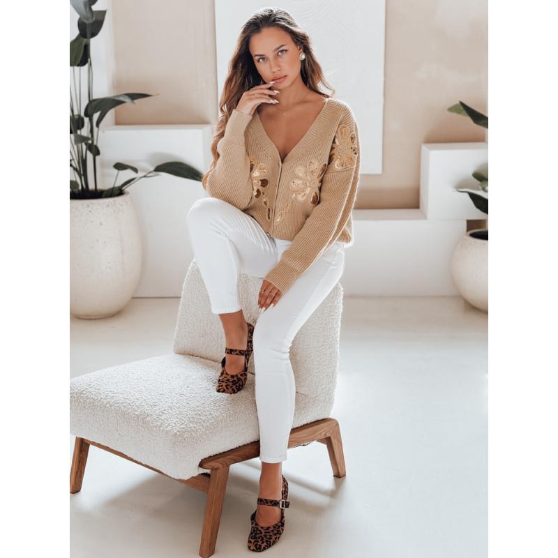 Női kardigán KERINDA kamel