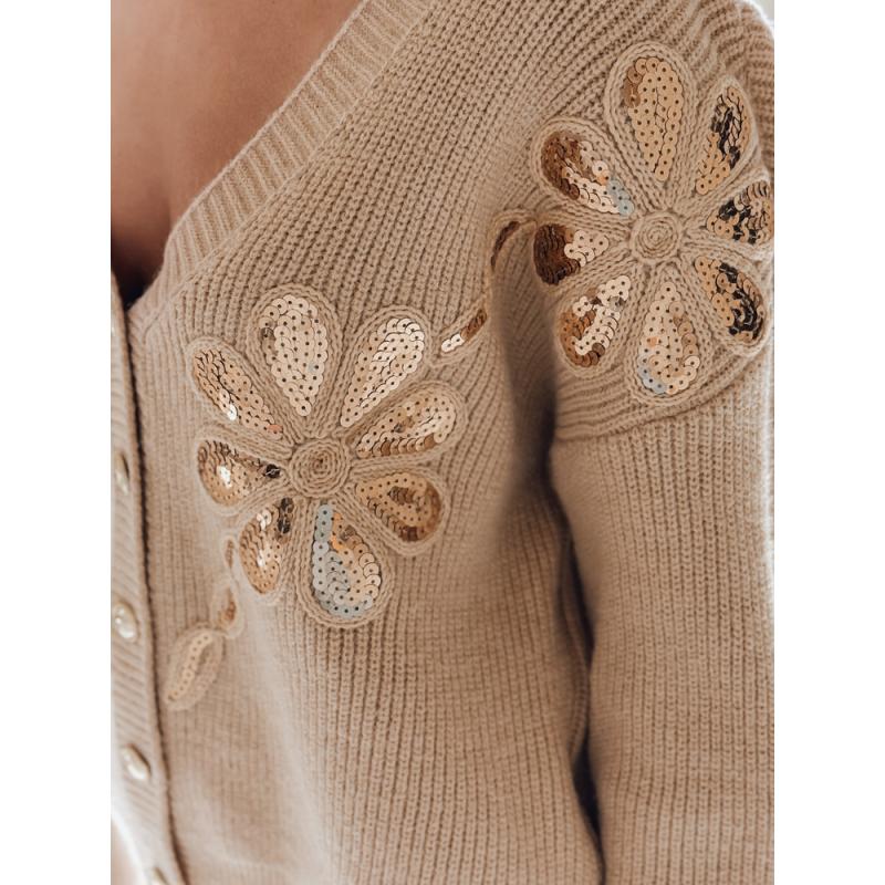 Női kardigán KERINDA kamel