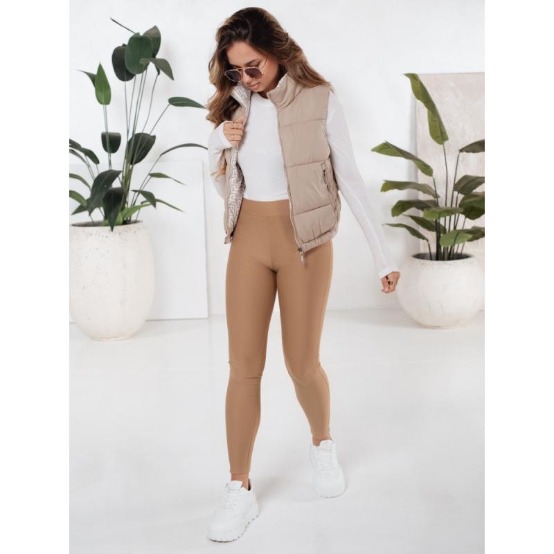 Női push up leggings, kamel