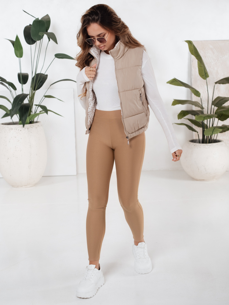 Női push up leggings, kamel