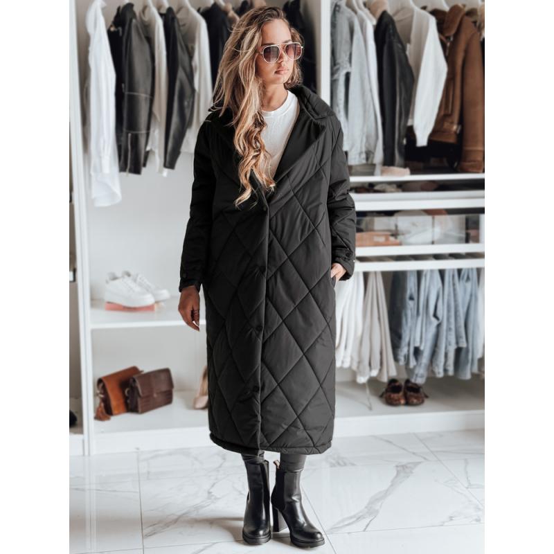 Dámska prešívaná zimná bunda WARMISSA v čiernej farbe