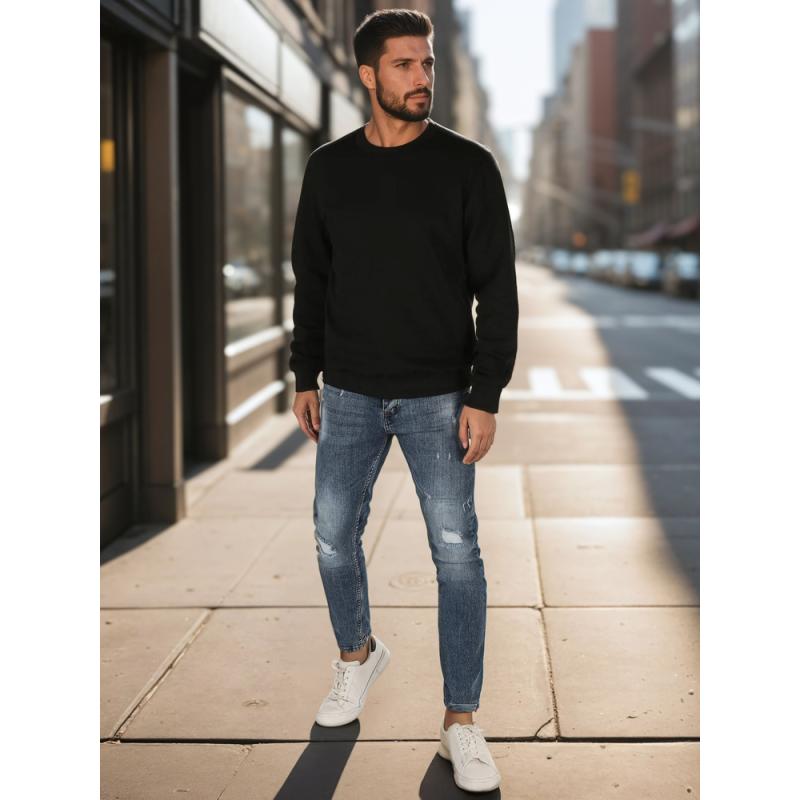 Pánska mikina, čierna