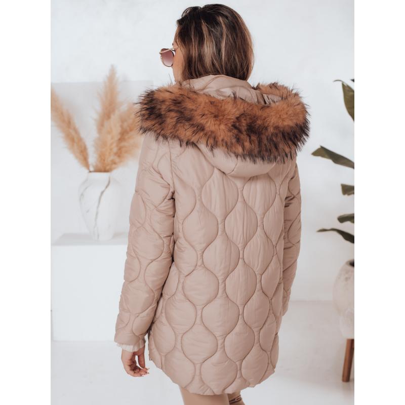 Dámska zimná bunda LUMORE s kapucňou, khaki