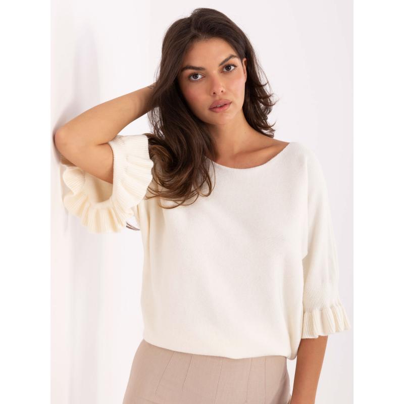 Fluoreszkáló rózsaszín oversized pulóver gyapjú keverékkel