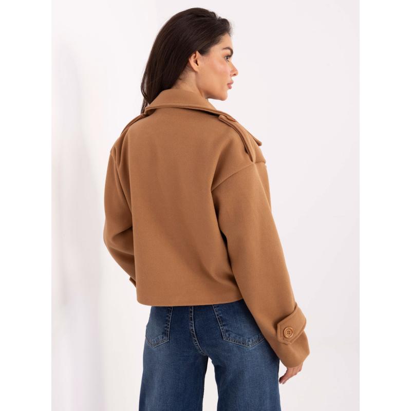 Kamél színű rövid trenchkabát  RUE PARIS