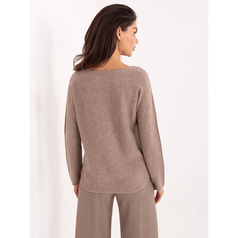 Námořnicky modrý dámský svetr s aplikacemi