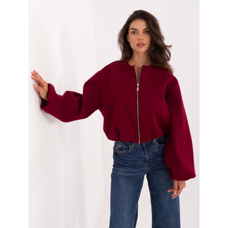 Bordó kabát szegélyezéssel az alsó szélén RUE PARIS