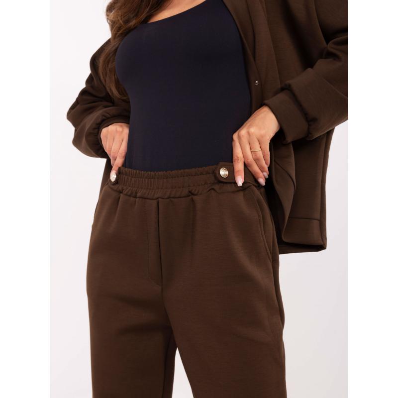 Sötétbarna szett oversized kardigánnal RUE PARIS