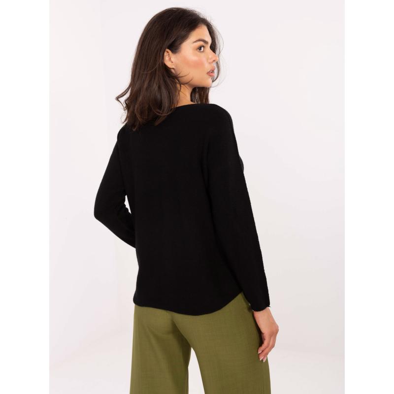 Světle béžový svetr s barevnými mašličkami