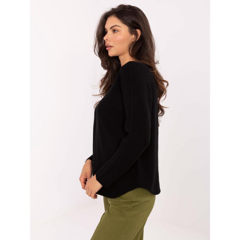 Světle béžový svetr s barevnými mašličkami