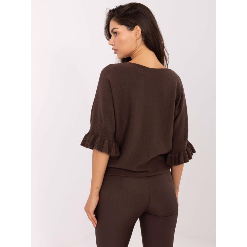 Černý dámský svetr s dlouhými rukávy