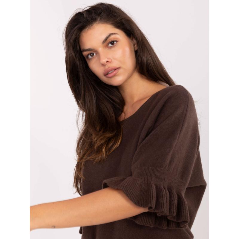 Černý dámský svetr s dlouhými rukávy