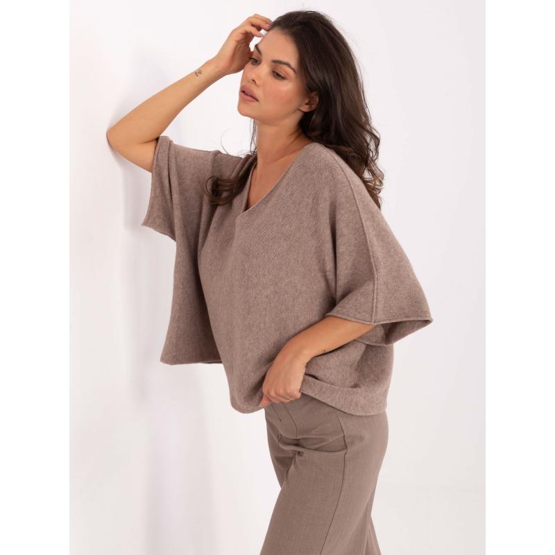 Černý dámský svetr s příměsí viskózy