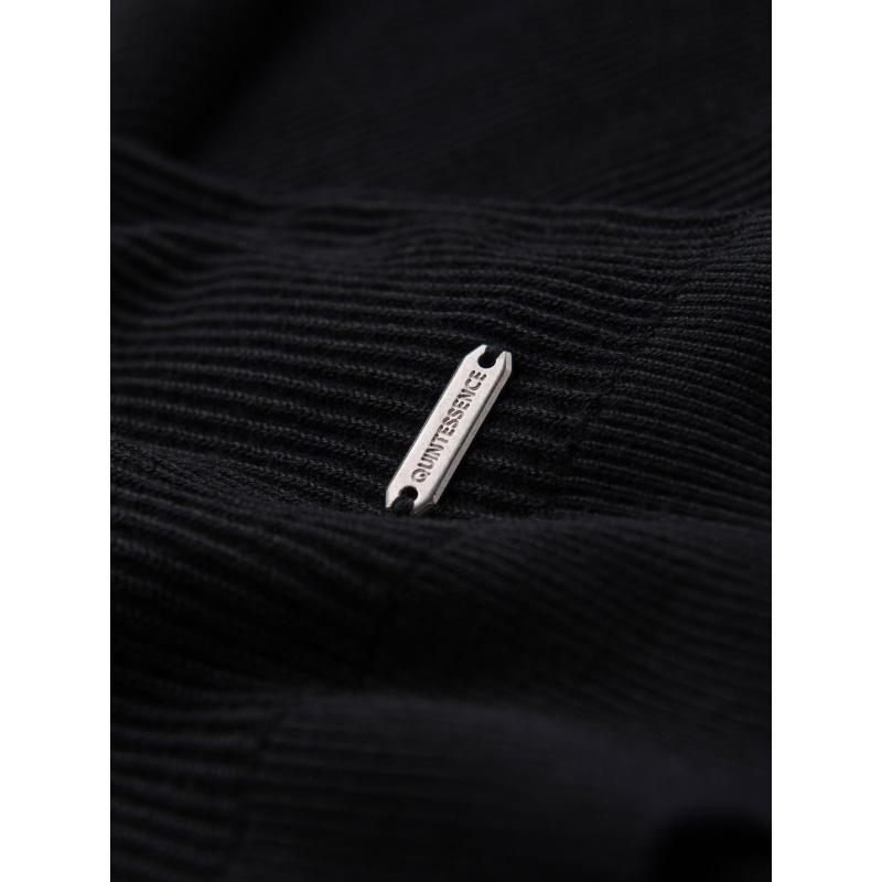 Férfi texturált pulóver kerek nyakkivágással – olíva V1 OM-SWSW-0181