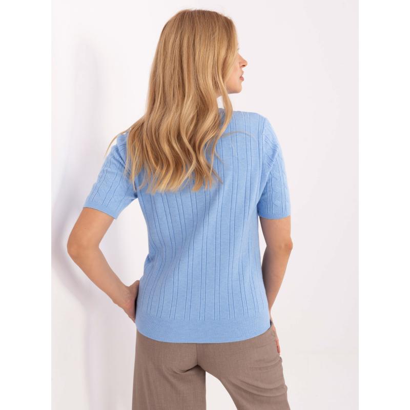 Piszkos rózsaszínű, elegáns, denevérujjas pulóver