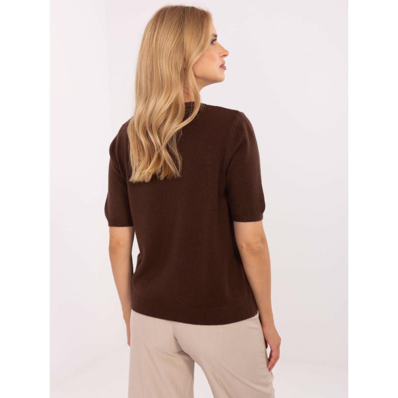 Ekru klasický sveter s viskózou