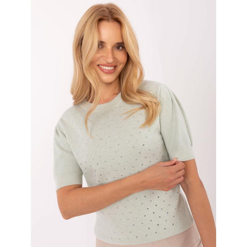 Hosszú pulóver díszítő lánccal