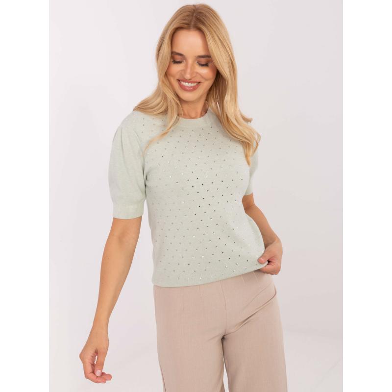 Hosszú pulóver díszítő lánccal