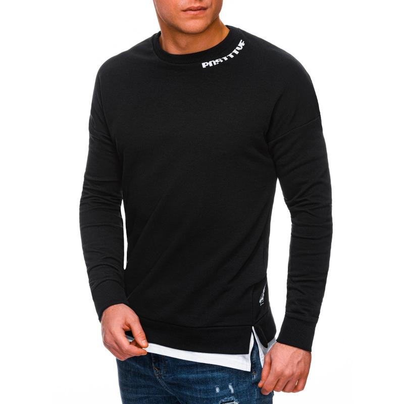 Férfi pulóver B1340 – fekete