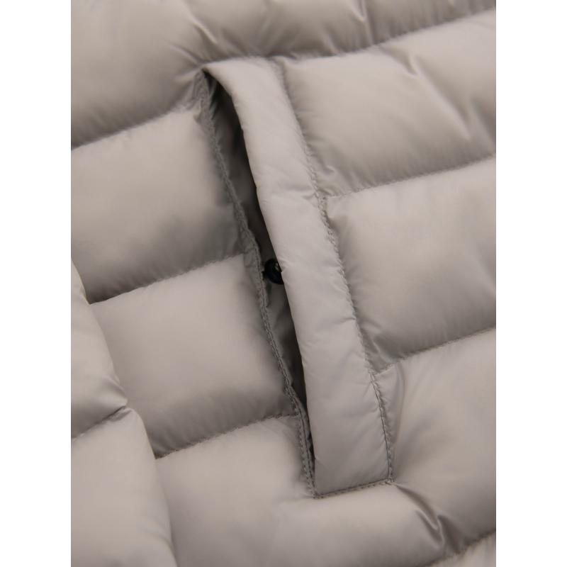 Pánská prošívaná bunda s stojáčkem a zipy na hrudi – tmavě modrá V2 OM-JALP-0260