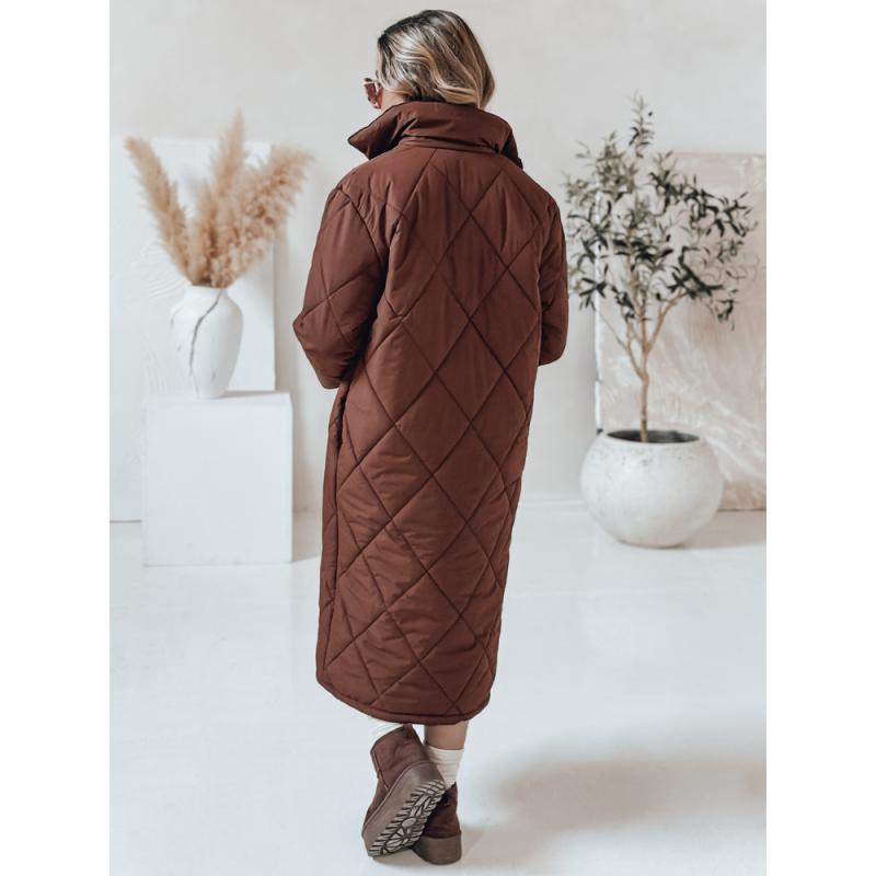 Dámska bunda WARMISSA prešívaná hnedá