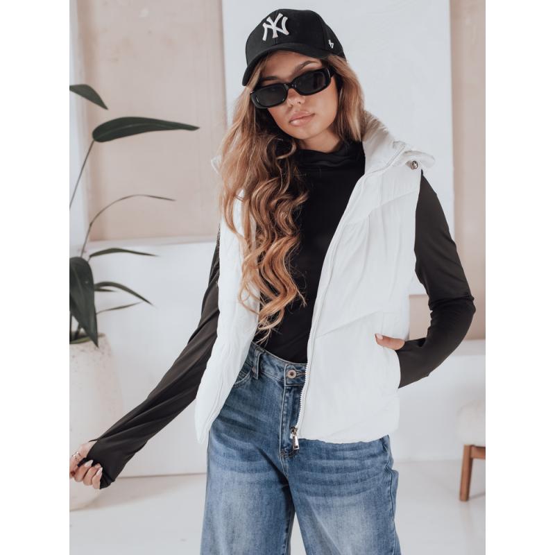 Dámska prešívaná vesta LIKEHUGS biela