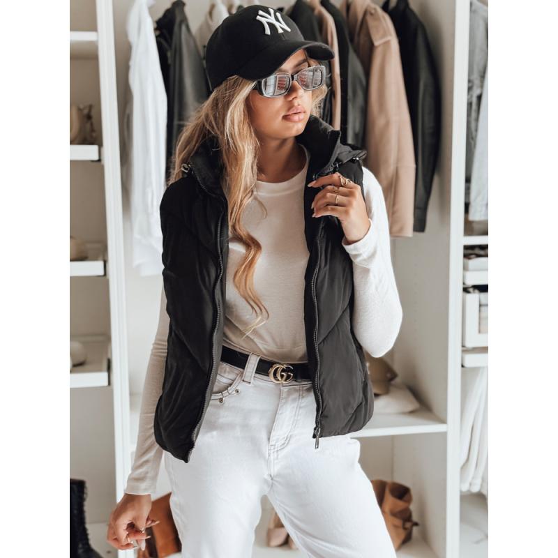 Dámska prešívaná vesta LIKEHUGS čierna