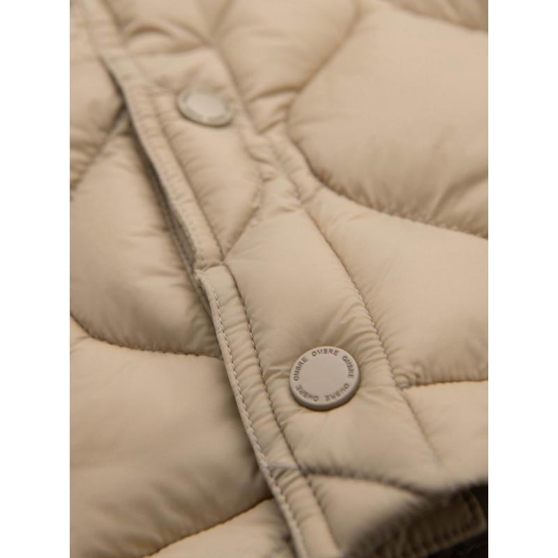 Pánská prošívaná bunda se dvěma zapínáními – tmavě modrá V1 OM-JALP-0231