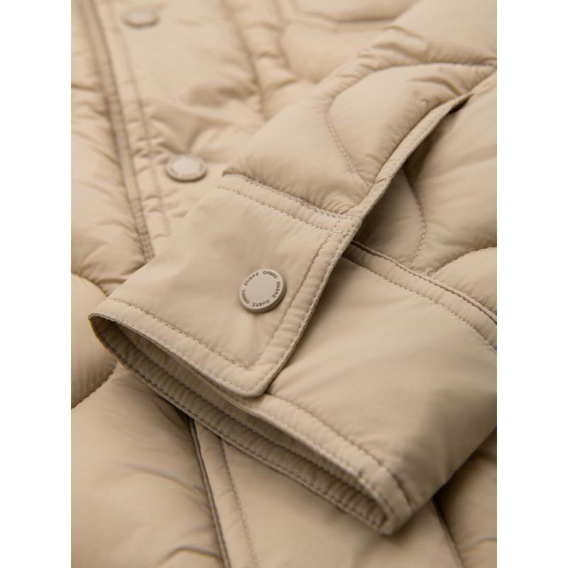 Pánská prošívaná bunda se dvěma zapínáními – tmavě modrá V1 OM-JALP-0231