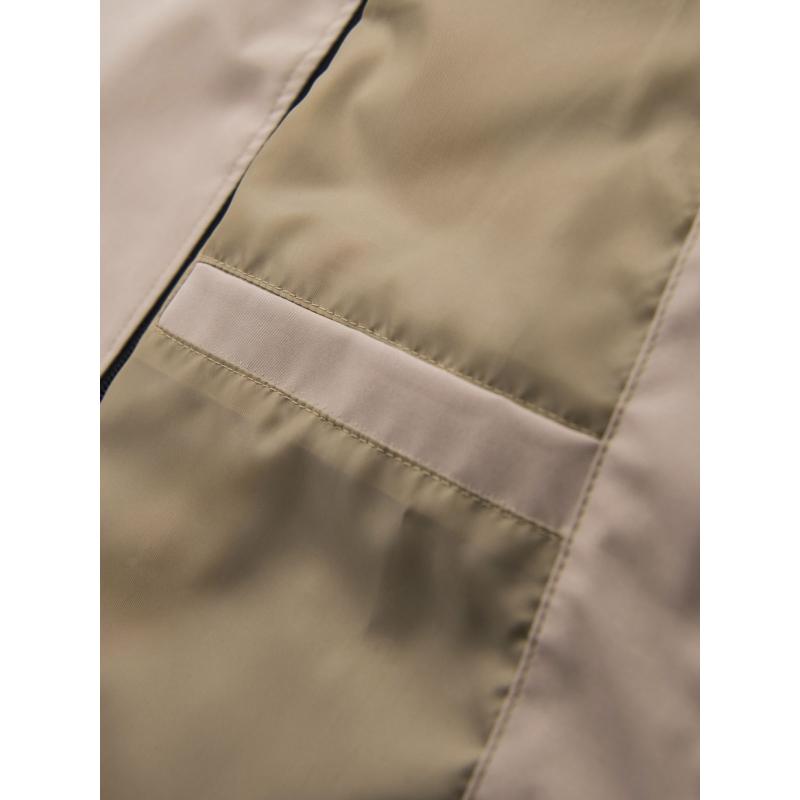 Pánská prošívaná bunda s košilovým střihem – khaki V3 OM-JALP-0215