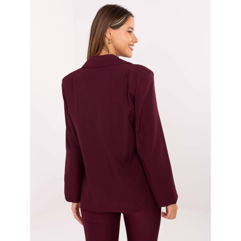 Bordó kabát gombos záródással RUE PARIS