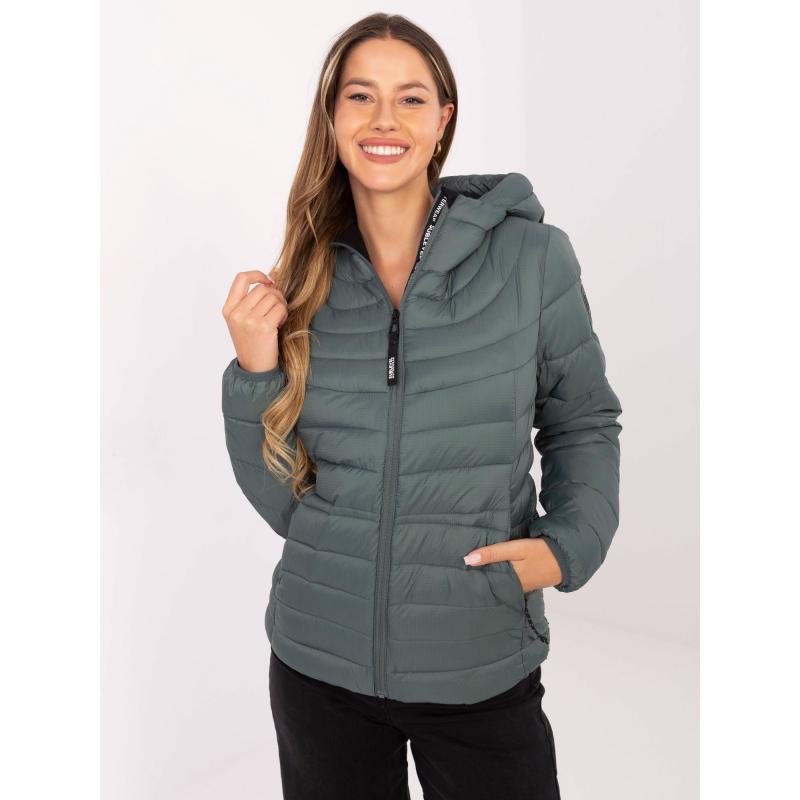 Tmavozelená bunda s kapucňou SUBLEVEL