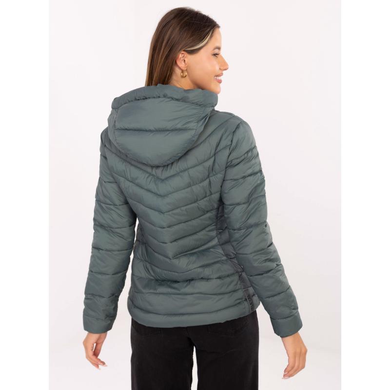 Tmavozelená bunda s kapucňou SUBLEVEL