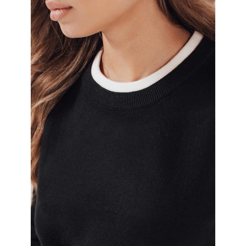 Női DARMILA alap pulóver, fekete