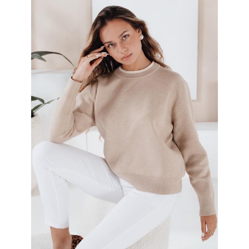 Dámska základná mikina DARMILA, béžová