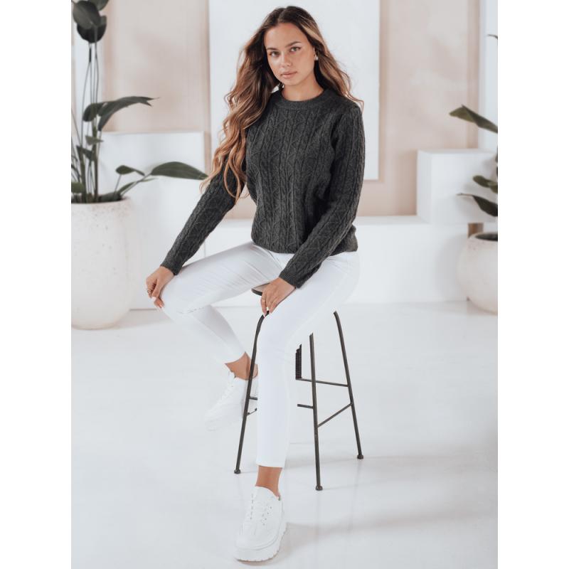 BRAVINA női pulóver, sötét szürke