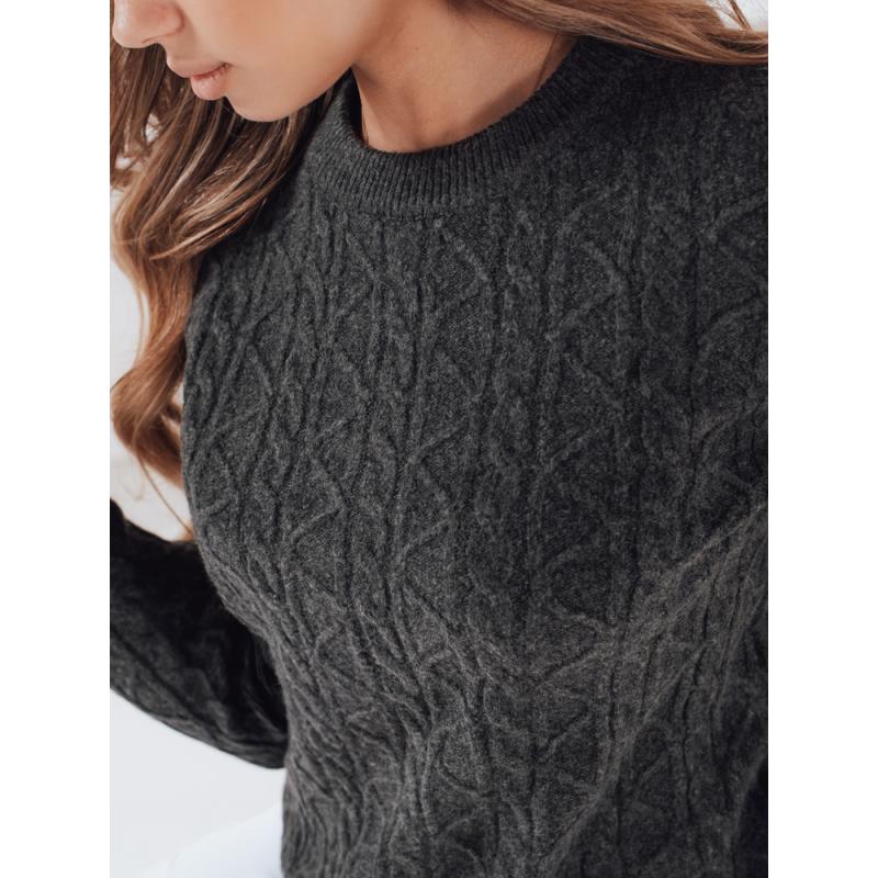 BRAVINA női pulóver, sötét szürke