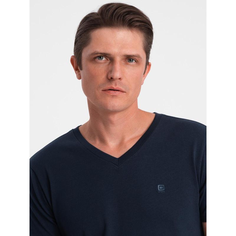 Férfi denim kabát katana mosott hatású – fekete V3 OM-JADJ-0219