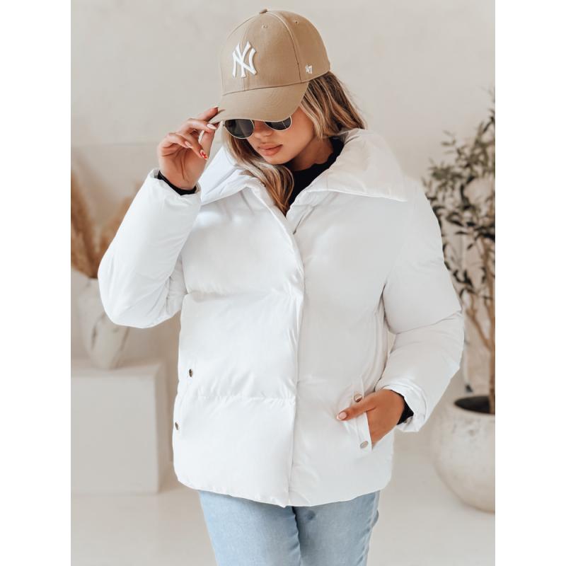 Dámska prešívaná zimná bunda LARO, biela