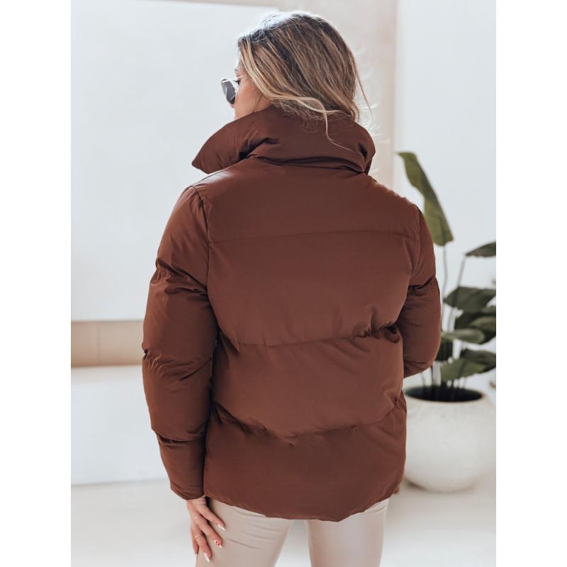 Dámska prešívaná zimná bunda LARO, hnedá