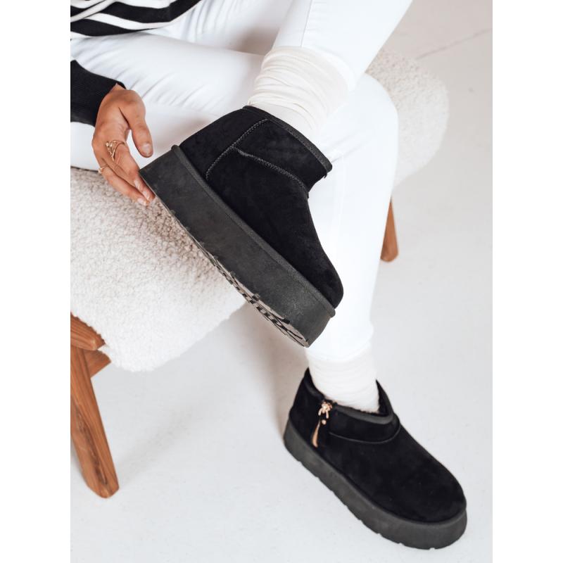 Dámské sněhové boty na platformě černé