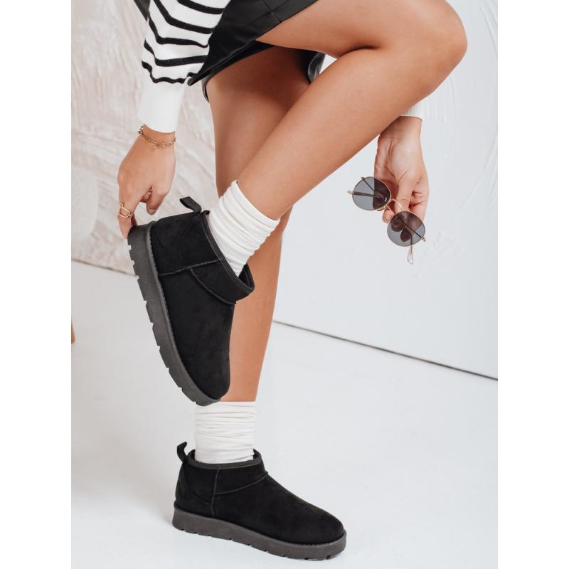 Dámské sněhové boty na platformě černé